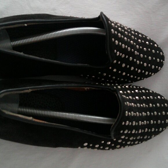 House of Hounds Studded Smoking Slipper Loafers — Black — EU 44 (US Men’s ~11) - Picture 2 of 4